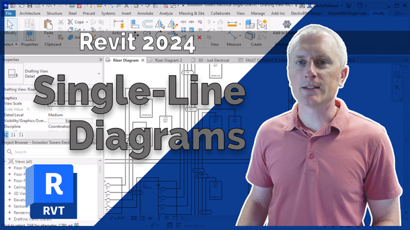 Revit Single-Line Diagram: 2024 Sample Project Review - Design Master Blog